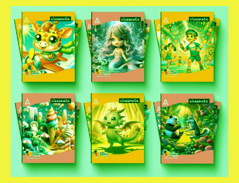 Classmate 172-Page Short Notebooks (Pack of 5) 1 Classmate Notebook